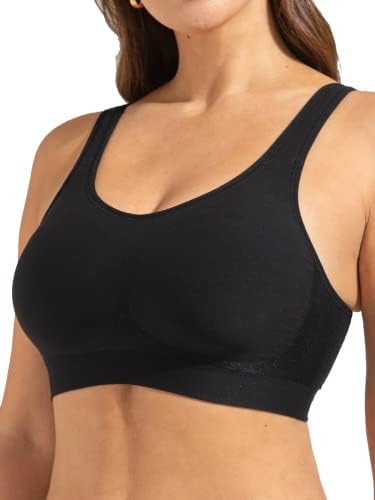 SHAPERMINT Compression Wirefree High Support Bra for Women Small to Plus Size Everyday Wear, Exercise and Offers Back Support