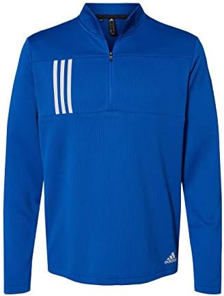adidas – 3-Stripes Double Knit Quarter-Zip Pullover – A482
