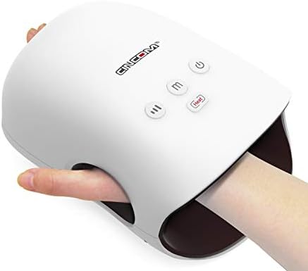 CINCOM Hand Massager – Cordless Hand Massager with Heat and Compression for Arthritis and Carpal Tunnel – Gifts for Women(White)