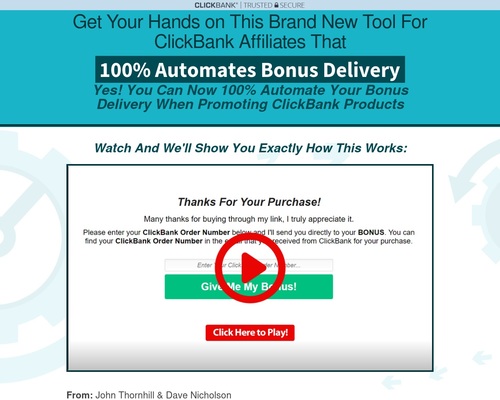 ClickBank Bonus Automator &mdash; ClickBank Bonus Automator