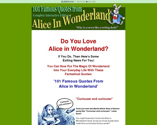 101 Famous Quotes From Alice In Wonderland eBook Complete Interactive Experience