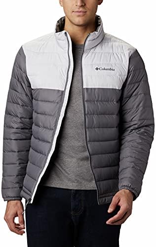 Columbia Men’s Powder Lite Jacket, City Grey/Nimbus Grey, Large