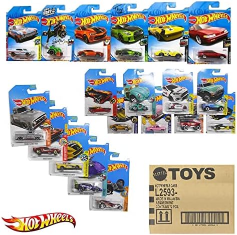 Mattel Hot Wheels 72 Count Random Case Basic Die-Cast Toy Cars