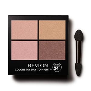 Revlon Eyeshadow Palette, ColorStay Day to Night Up to 24 Hour Eye Makeup, Velvety Pigmented Blendable Matte & Shimmer Finishes, 505 Decadent, 0.16 Oz