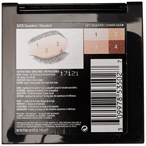 Revlon Eyeshadow Palette, ColorStay Day to Night Up to 24 Hour Eye Makeup, Velvety Pigmented Blendable Matte & Shimmer Finishes, 505 Decadent, 0.16 Oz - Image 2