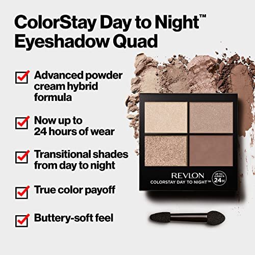 Revlon Eyeshadow Palette, ColorStay Day to Night Up to 24 Hour Eye Makeup, Velvety Pigmented Blendable Matte & Shimmer Finishes, 505 Decadent, 0.16 Oz - Image 8