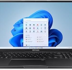 ASUS Vivobook 16 Laptop, 16” WUXGA 1920X1200 16:10 Display, AMD Ryzen™ 5 5625U CPU, AMD Radeon™ Graphics, 8GB RAM, 512GB SSD, Fingerprint Sensor, Windows 11 Home, Indie Black, M1605YA-EH54