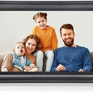 Canupdog WiFi Digital Picture Frame 10.1 Inch, 1080P IPS Touch Screen Digital Photo Frame with 16GB Memory, Auto-Rotate, Wall Mountable, Instantly Send Photos or Videos from Anywhere via Frameo App