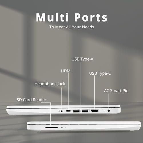 HP Stream 14" HD BrightView Laptop, Intel Celeron N4020 Processor, 4GB RAM, 64GB Storage, Intel HD Graphics, 720p Webcam, 1 Year Office 365, White, Win 11 S, 32GB Hotface USB Card - Image 9