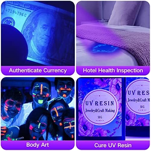 Vansky UV Flashlight Black Light, 51 LED Blacklight Pet Urine Detector for Dog/Cat Urine, Dry Stains, Bed Bug, Resin Curing, Scorpions Finder - Image 5