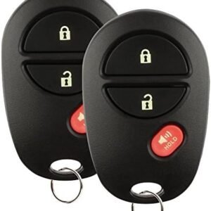 Discount Keyless Replacement Key Fob Car Remote For Toyota Tacoma Tundra Sequoia Highlander GQ43VT20T (2 Pack)