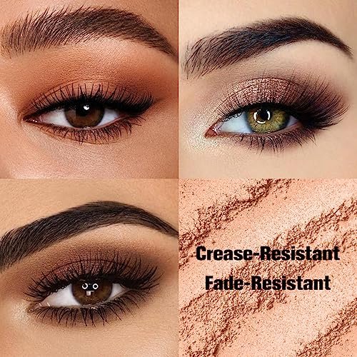 UCANBE 12 Color Eyeshadow Makeup Palette, Naked Nude Eye Shadow, Neutral Matte Shimmer Make Up Pallet with Double-ended Brush Set Kit, Highly Pigmented Long Lasting Waterproof (01) - Image 2