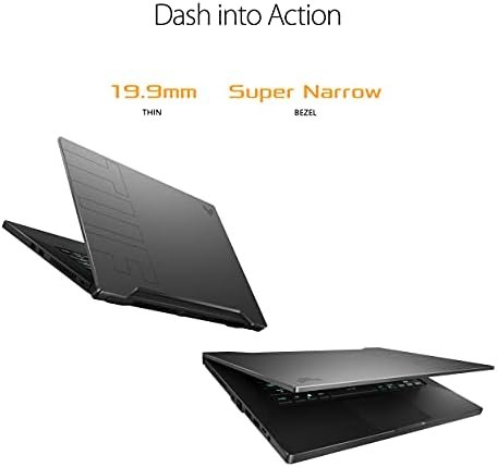 ASUS TUF Dash 15 (2021) Ultra Slim Gaming Laptop, 15.6" 144Hz FHD, GeForce RTX 3050 Ti, Intel Core i7-11370H, 8GB DDR4, 512GB PCIe NVMe SSD, Wi-Fi 6, Windows 10, Eclipse Grey Color, TUF516PE-AB73 - Image 10