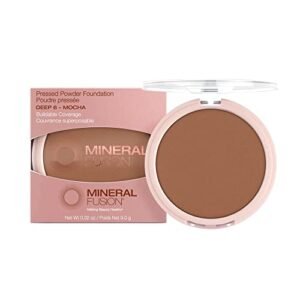 Mineral Fusion Pressed Powder Foundation, Deep 6, 0.32 Ounce