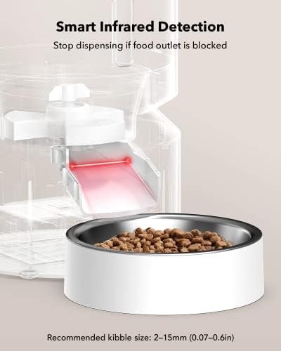 PETLIBRO Automatic Cat Feeder, Automatic Cat Food Dispenser with Freshness Preservation, Timed Cat Feeders for Dry Food, Up to 50 Portions 6 Meals Per Day, Granary Pet Feeder for Cats/Dogs - Image 6
