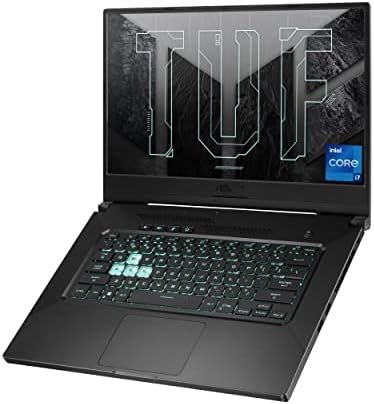 ASUS TUF Dash 15 (2021) Ultra Slim Gaming Laptop, 15.6" 144Hz FHD, GeForce RTX 3050 Ti, Intel Core i7-11370H, 8GB DDR4, 512GB PCIe NVMe SSD, Wi-Fi 6, Windows 10, Eclipse Grey Color, TUF516PE-AB73