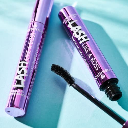 essence | Lash Like A Boss Instant Volume & Length Mascara | Ultra Black Color & Curved Fiber Brush | Vegan & Cruelty Free | Free From Parabens & Microplastic Particles - Image 8
