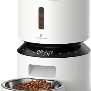 PETLIBRO Automatic Cat Feeder, Automatic Cat Food Dispenser with Freshness Preservation, Timed Cat Feeders for Dry Food, Up to 50 Portions 6 Meals Per Day, Granary Pet Feeder for Cats/Dogs