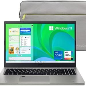 Acer Aspire Vero AV15-51-7617 Green PC | 15.6" FHD IPS 100% sRGB-Display | 11th Gen Intel Core i7-1195G7 | Intel Iris Xe Graphics | 16GB DDR4 | 512GB NVMe SSD | Wi-Fi 6 | PCR Materials | Vero-Sleeve