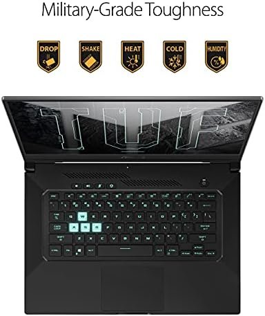 ASUS TUF Dash 15 (2021) Ultra Slim Gaming Laptop, 15.6" 144Hz FHD, GeForce RTX 3050 Ti, Intel Core i7-11370H, 8GB DDR4, 512GB PCIe NVMe SSD, Wi-Fi 6, Windows 10, Eclipse Grey Color, TUF516PE-AB73 - Image 7