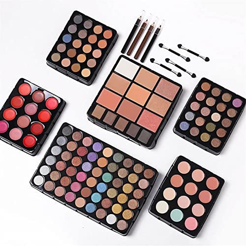 132 Color All In One Makeup Kit,Professional Makeup Case Set for Teen Girls, Multicolor Eyeshadow Palette(006N2-Silver) - Image 5