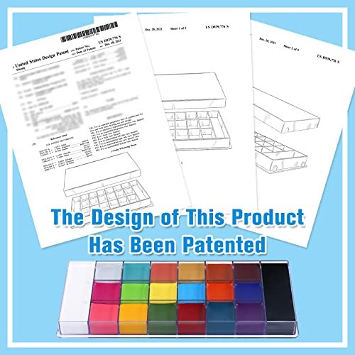 UCANBE Athena Face Body Paint Oil Palette, Professional Flash Non Toxic Safe Tattoo Halloween FX Party Artist Fancy Makeup Painting Kit For Kids and Adult - Image 4