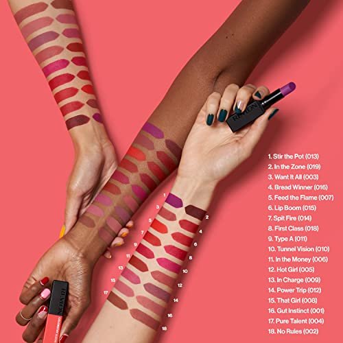 Revlon Lipstick, ColorStay Suede Ink, Built-in Primer, Infused with Vitamin E, Waterproof, Smudge-proof, Matte Color, 001 Gut Instict, 0.09 oz. - Image 4