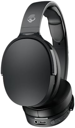 Skullcandy Hesh Evo Wireless Headphones, 36 Hr Battery, Microphone, Works with iPhone Android and Bluetooth Devices – True Black