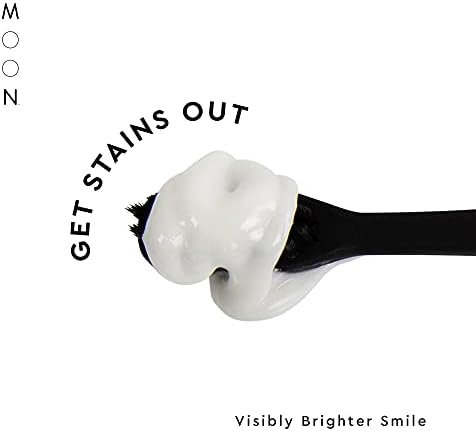 MOON Stain Removal Whitening Toothpaste, Fluoride-Free, Lunar Peppermint Flavor for Fresh Breath, for Adults 4.2 oz - Image 3