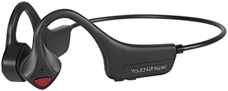 YouthWhisper Bone Conduction Headphones Bluetooth Open Ear Headphones with mic Wireless Muitipoint Connection Waterproof Sports Headsets for Running Cycling and Workouts