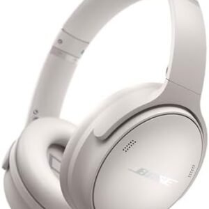 Bose QuietComfort Wireless Noise Cancelling Headphones, Bluetooth Over Ear Headphones with Up To 24 Hours of Battery Life, White Smoke