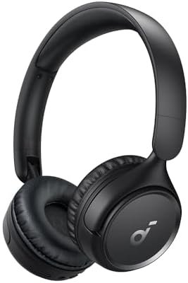 Soundcore H30i Wireless On-Ear Headphones, Foldable Design, Pure Bass, 70H Playtime, Bluetooth 5.3, Lightweight and Comfortable, App Connectivity, Multipoint Connection (Black)