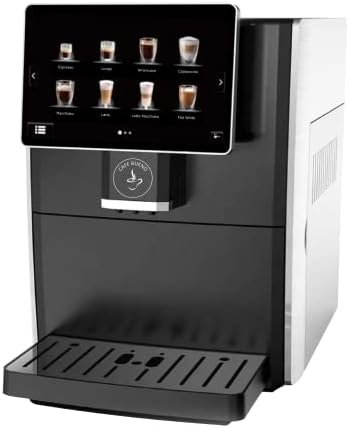 Cafe Bueno Super Automatic Espresso Machine - 19 Coffee Recipes, Durable, Grinder, Milk Frother, 7" Touchscreen