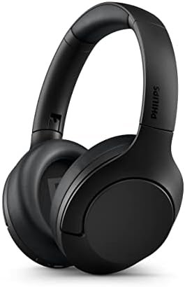 PHILIPS H8506 Over-Ear Wireless Headphones with Noise Canceling Pro (ANC) and Multipoint Bluetooth Connection, Black (TAH8506BK/00)