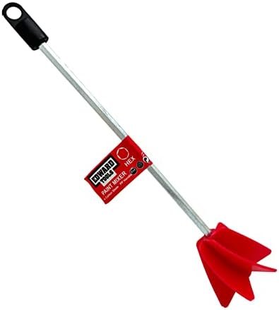 Edward Tools Paint Mixer Drill Attachment - Helix Mixer for 1 Gallon of Paint Epoxy, Resin, Silicone - Consistent Even Flow Stirrer Paddle - Works with all 3/8” and larger drills (2) - Image 4