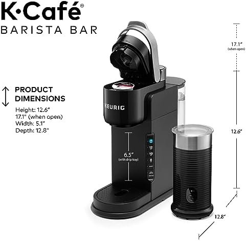 Keurig K-Café Barista Bar Single Serve Coffee Maker and Frother, Black - Image 6