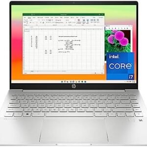 HP Pavilion Plus 14 inch Laptop, 2.8K OLED Display, 13th Generation Intel Core i7-1355U, 16 GB RAM, 1 TB SSD, NVIDIA GeForce RTX 2050 Graphics, Windows 11 Pro, 14-eh1299nr (2023)
