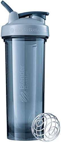 BlenderBottle Shaker Bottle Pro Series Perfect for Protein Shakes and Pre Workout, 32-Ounce, Pebble Grey