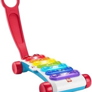 Fisher-Price Baby to Toddler Learning Toy Giant Light-Up Xylophone Pull-Along with Music & Phrases for Ages 9+ Months