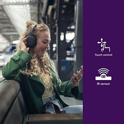 PHILIPS H8506 Over-Ear Wireless Headphones with Noise Canceling Pro (ANC) and Multipoint Bluetooth Connection, Black (TAH8506BK/00) - Image 3