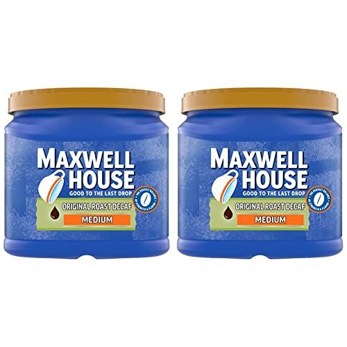 Maxwell House Decaf Original Medium Roast Ground Coffee (29.3 oz Canister) (Pack of 2)