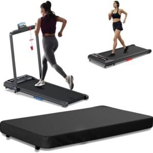 Walking Pad Under Desk Incline Treadmill for Home Office, 40dB Small Treadmill 300lbs Capacity, Cardio Training Walking Jogging Running, Easy to Move Use, Smart Treadmill Compatible with ZWIFT KINOMAP