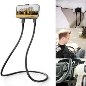 B-Land Cell Phone Holder, Universal Mobile Phone Stand, Lazy Bracket, DIY Flexible Mount Stand with Multiple Function (Black)