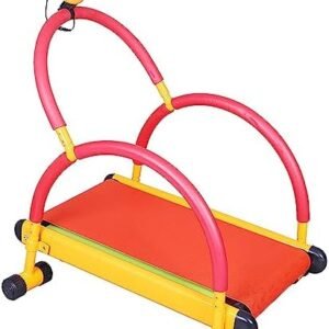 Fitness Equipment for Kids, Kids' Adjustable Fun Exercise Toy, Sports Fitness Toys for Beginner Exercise, Manual Running Treadmill with LCD Display