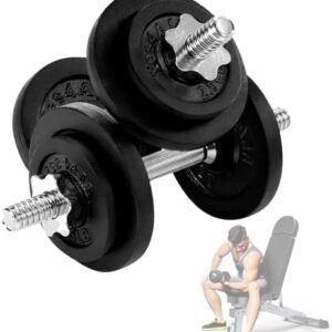 Yes4All Adjustable Dumbbell Set with Weight Plates/Connector - Exercise & Workout Equipment - Size Options 40lbs to 200lbs