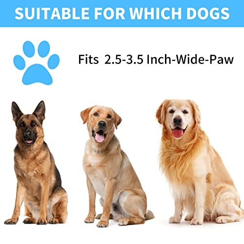 Comotech Dog Paw Cleaner for Large Dogs (with Dog Bath Brush&3 Absorbent Towels) Dog Paw Washer, Dog Foot Cleaner, Dog Bath Brush with Adjustable Ring Handle for Long Short Haired Dogs (Large,Blue) - Image 6