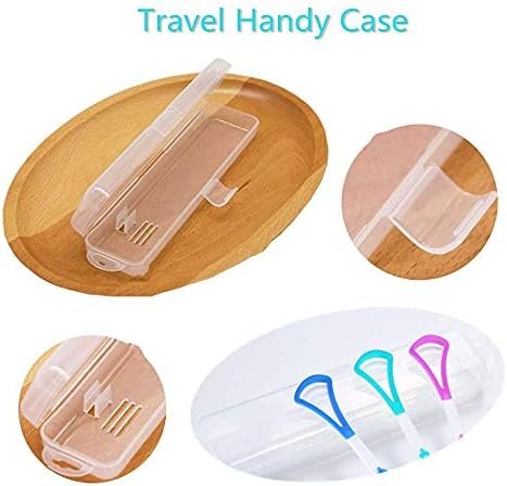 Tongue Scraper Cleaner 100% BPA Free Tongue Scrapers with Travel Handy Case for Adults, Kids, Healthy Oral Care, Easy to Use, Help Fight Bad Breath (4 PACK) - Image 8