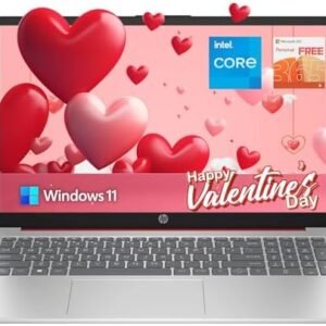 hp Newest 15.6" Anti-Glare HD Laptop, Intel Quad-core Processor, 16GB RAM, 128GB SSD+ 128GB JVQ USB Storage, Office 365 1-Year, Up to 11 hrs Long Battery, Win11 S,  Scarlet Red