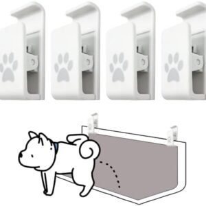 Dog Pee Pad Holder-Securely Holds Training Pads Indoor Potty Training-Ideal for Leg-Lifting Puppies-White(4 Pack)