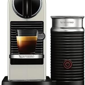Nespresso CitiZ Coffee and Espresso Machine by De'Longhi with Milk Frother, White